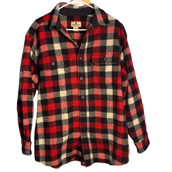 Woolrich Other - Woolrich Wool Blend Plaid Lumberjack Shirt Jacket Size Large
